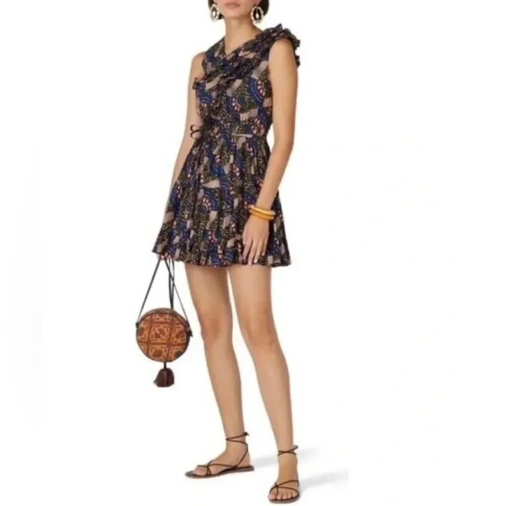 Ulla Johnson Iliana Poplin Ruffle Mini Dress